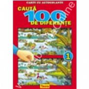 Cauta 100 de diferente 1, carte color cu autocolante