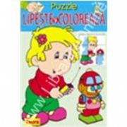 Puzzle - Lipeste si coloreaza 2