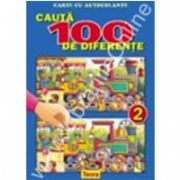 Cauta 100 de diferente 2, carte color cu autocolante