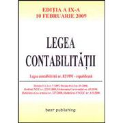 Legea contabilitatii. Editia a IX-a. Actualizata la 10 februarie 2009