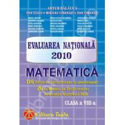 Evaluarea Nationala Matematica 2010 pentru clasa a VIII-a