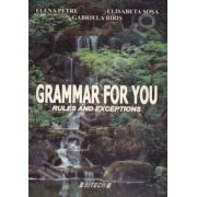 Grammar for you. Rules and exceptions