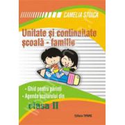 Unitate si continuitate scoala-familie cls a II-a (Agenda scolarului)