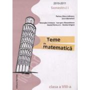 Teme de matematica clasa a VIII-a, Semestrul I (2010-2011)