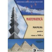 Matematica manual pentru clasa a VIII-a (1130 de probleme, 24 de teste)