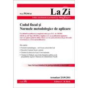 Codul fiscal si Normele metodologice de aplicare. Actualizat 25 septembrie 2011