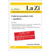 Codul de procedura civila (republicat) - actualizat 5 august 2012