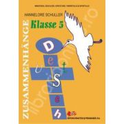Limba germana materna, pentru clasa a V-a ( ZUSAMMENHANGE Sprach und Lessebuch )