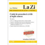 Codul de procedura civila si legile conexe (actualizata la data de 10 septembrie 2012)