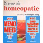 Setul complet al farmacistului. MemoMed 2013 in 2 Volume si Breviar de homeopatie. Editia a 3-a