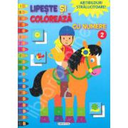 Lipeste si coloreaza cu numere 2 - abtibilduri stralucitoare