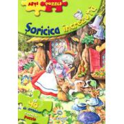 Abti-Puzzle. Soricica increzuta - cu 40 de abtibilduri in forma de puzzle