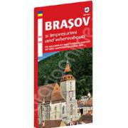 Harta turistica Brasov si imprejurimi (Bilingva)