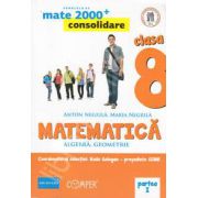 Mate 2000 pentru clasa a VIII-a. Partea I, CONSOLIDARE. Matematica - Algebra, geometrie. Editia a II-a revizuita