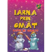 Iarna prin omat (Carte de colorat 4-7 ani)