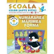 Numararea, marimea, forma. Activitati pentru copiii de la 4 la 5 ani - carte cu jocuri