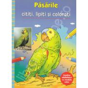 Pasarile cititi, lipiti si colorati