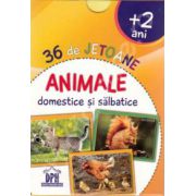 Animale domestice si salbatice. 36 de jetoane