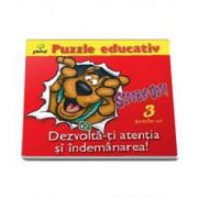 Scooby-Doo - Dezvolta-ti atentia si indemanarea (Puzzle Educativ)