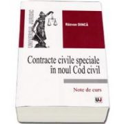 Contracte civile speciale in noul Cod civil - Note de curs (Razvan Dinca)