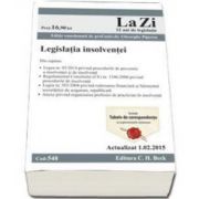 Legislatia insolventei. Actualizat la 1. 02. 2015 - Cod 548 (Piperea Gheorghe)