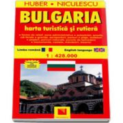 Huber. Harta Bulgaria - Turistica si rutiera (La scara de 1: 428. 000)