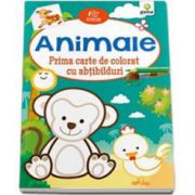 Animale. Prima carte de colorat cu abtibilduri (2-5 ani)