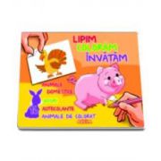 Lipim, Coloram, Invatam. Animale domestice, Jocuri, Autocolante, Animale de colorat