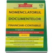 Nomenclatorul documentelor financiar-contabile, in vigoare de la 01. 01. 2016. Text comparat (O. M. F. P. 2634-2015 si O. M. E. F. 3512-2008)