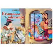 Frumoasa adormita. Cubopuzzle - Carte si 12 cuburi