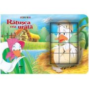 Ratusca cea urata. Cubopuzzle - Carte si 12 cuburi