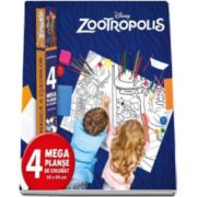 Disney, Zootropolis. Lumea magica a culorilor - 4 megaplanse de colorat