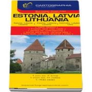 Harta rutiera Estonia, Litvania, Letonia