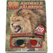 Animale salbatice - Cu ochelari 3D! - Contine 20 de abtibilduri 3D reutilizabile