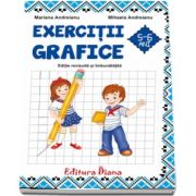 Caiet de exercitii grafice 5-6 ani de Mariana Andreianu (Editie revizuita si imbunatatita 2017, B5)