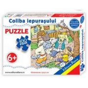 Coliba iepurasului, puzzle cu 100 piese