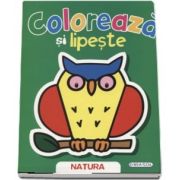 Coloreaza si lipeste - Natura