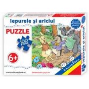 Iepurele si ariciul, puzzle cu 100 piese