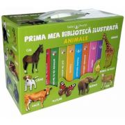 Bebe invata - Prima mea biblioteca ilustrata - Animale (Contine 8 carticele)