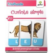 TrioPuzzle - Cuvinte simple. Activitati premergatoare cititului si scrisului (Contine 60 de carduri)