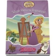 Sa pictam cu Rapunzel. Carte de colorat cu pensula si acuarele