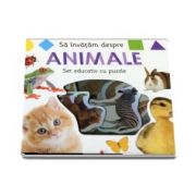 Sa invatam despre animale. Set educativ cu puzzle