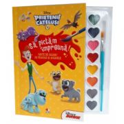 Disney. Prietenii catelusi. Sa pictam impreuna! Carte de colorat cu pensula si acuarele