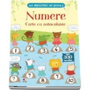 Numere. Carte cu autocolante