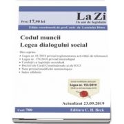 Codul muncii. Legea dialogului social. Cod 700. Actualizat la 23. 09. 2019