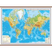 Harta fizica a lumii 2000x1400 mm