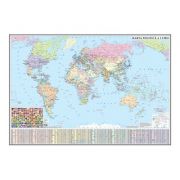 Harta politica a lumii 1400x1000mm, fara sipci