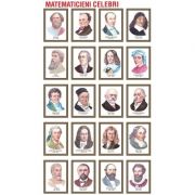 Matematicieni celebri, set de 20 portrete color, inramate