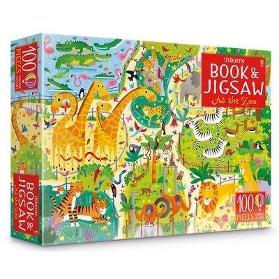 At the zoo puzzle book and jigsaw