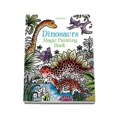 Dinosaurs magic painting book